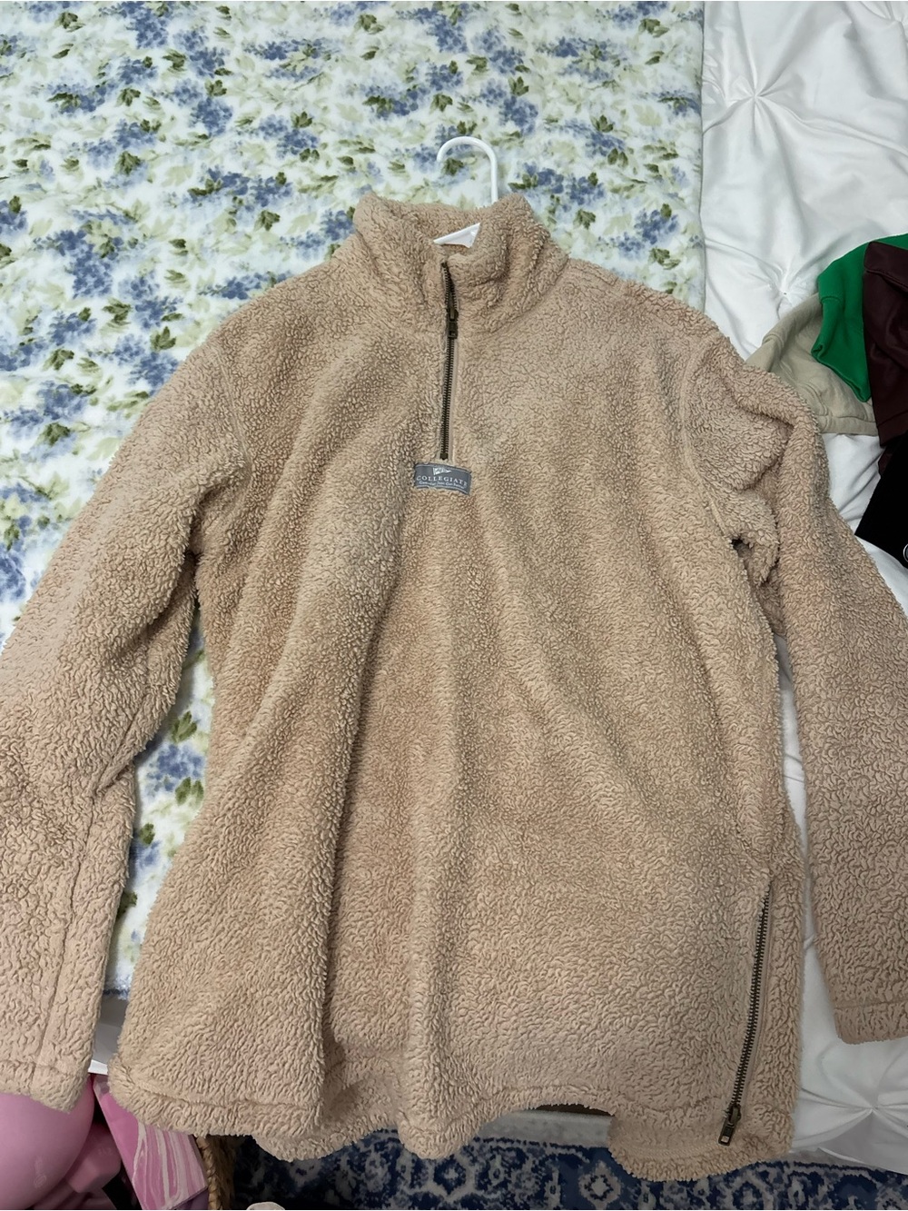 Lauren James Sherpa Quarter-Zip Pullover